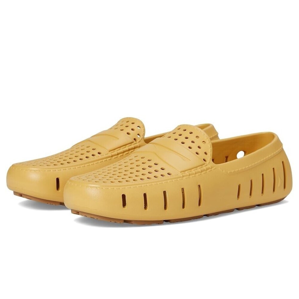 Floafers Country Club Driver 2.0 Loafers Mens Dunne Gum Perforated Shoes UWU355